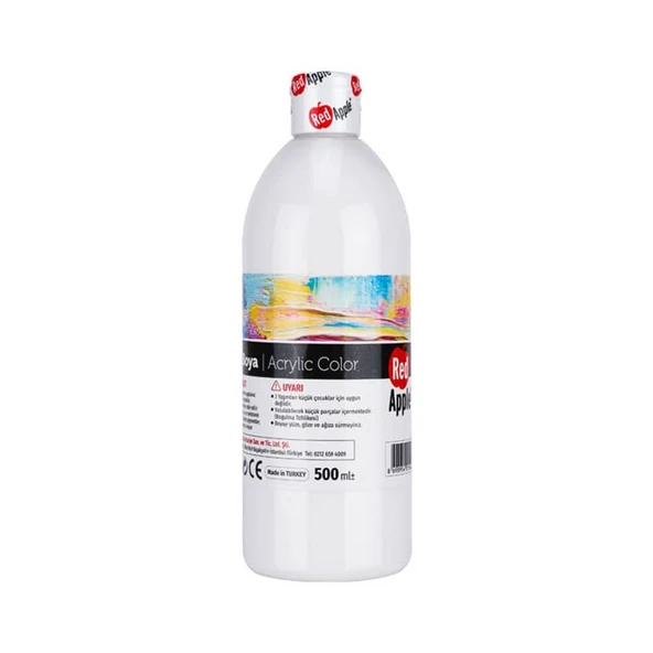 Red Apple Akrilik Boya 500 ml Beyaz ürün görseli