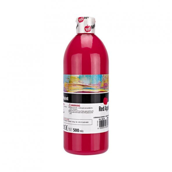 Red Apple Akrilik Boya 500 ml Crimson Kırmızı