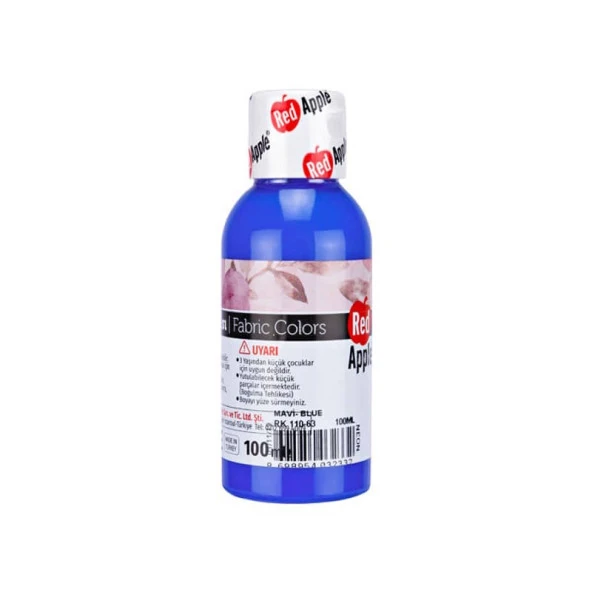 Red Apple Neon Kumaş Boyası 100 ml Mavi