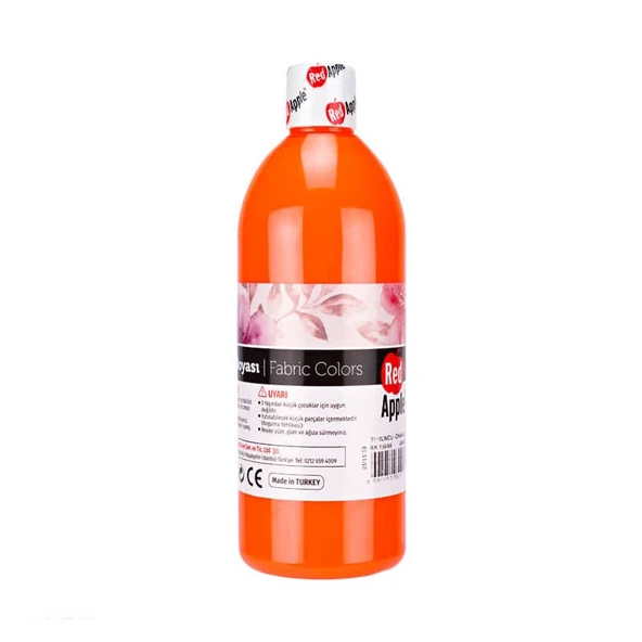 Red Apple Neon Kumaş Boyası 500 ml Turuncu
