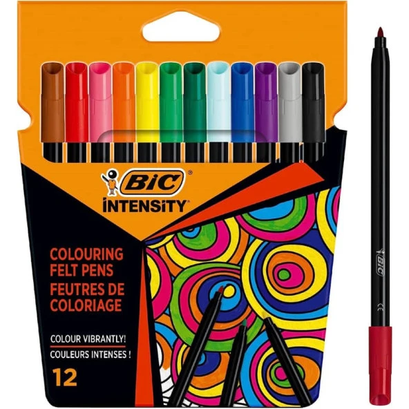 Bic Intensity Keçeli Boya Kalemi 12 Renk