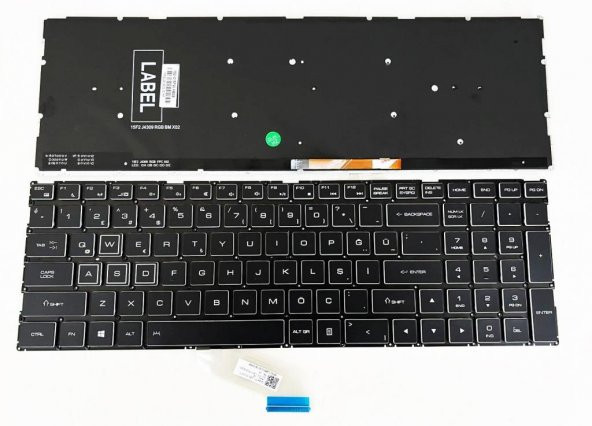 Casper Excalibur G770.1030, G770.1075 Klavye Orjinal Aydınlatmalı Tuş Takımı - 1