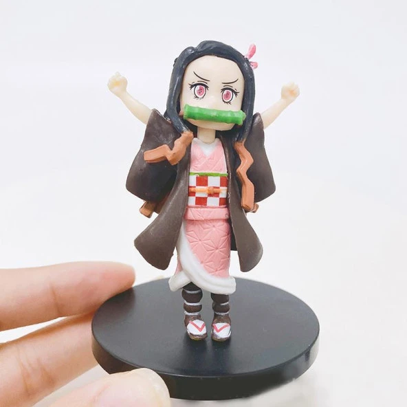 Anime Demon Slayer Nezuko İblis Avcısı 8 cm Karakter Figür Oyuncak Biblo