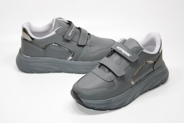 ACROPOL YÜKSEK TABAN ÇİFT CIRTLI KOLAY GİYİM KADIN GÜNLÜK RAHAT YÜRÜYÜŞ SNEKAER AYAKKABI - 6