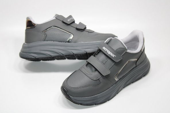 ACROPOL YÜKSEK TABAN ÇİFT CIRTLI KOLAY GİYİM KADIN GÜNLÜK RAHAT YÜRÜYÜŞ SNEKAER AYAKKABI - 7