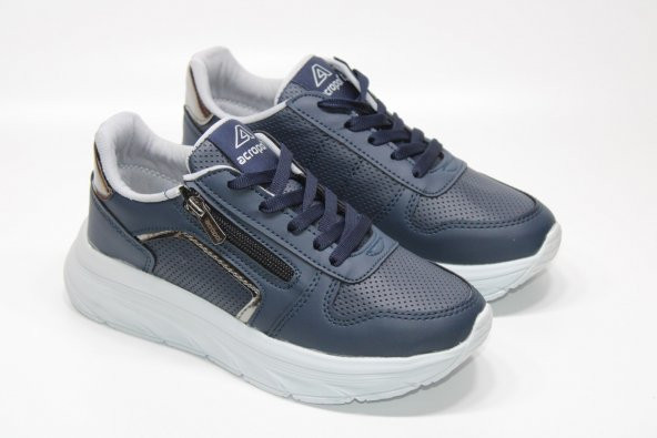 ACROPOL YÜKSEK TABAN BAĞCIKLI FERMUARLI KOLAY GİYİM KADIN GÜNLÜK RAHAT YÜRÜYÜŞ SNEKAER AYAKKABI - 7