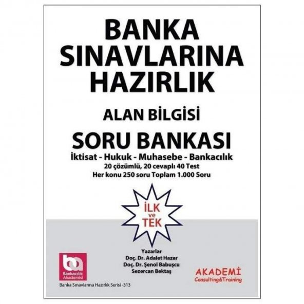 Banka Sınavlarına Hazırlık- Alan Bilgisi Soru Bankası - 1