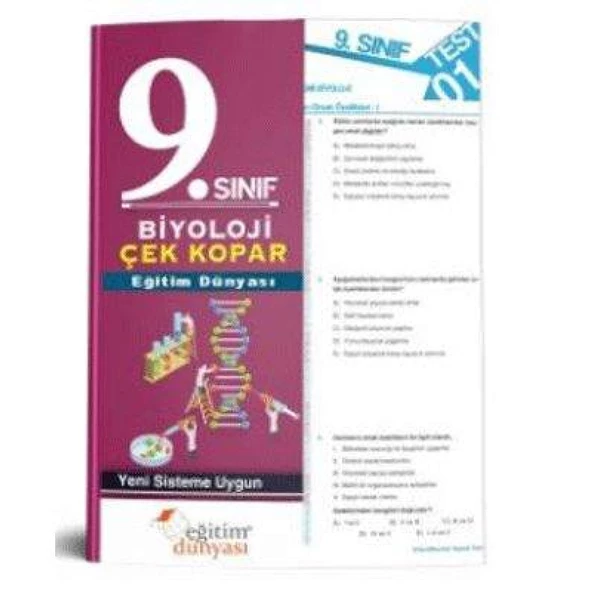 9. Sınıf Biyoloji Çek Kopar Yaprak Test Eğitim Dünyası Yayınları