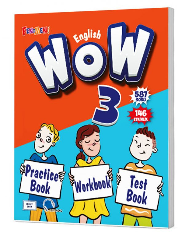 Gama Fenomen 2024 3. Sınıf Wow English Practice Book + Workbook + Test Book