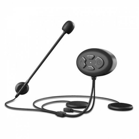 Polham Motosiklet Kaskı İçin Bluetooth Kulaklık Mikrofonlu Su Geçirmez FM Interkom Kask Kulaklığı