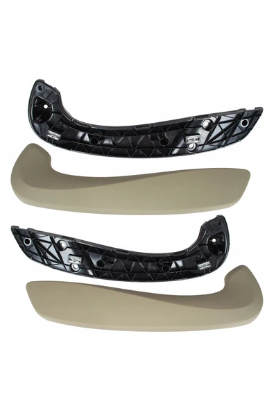 KR-593 RENAULT FLUENCE KAPI İÇ KOLÇAK KAPAK TAKIM R-L BEJ - Resim 2