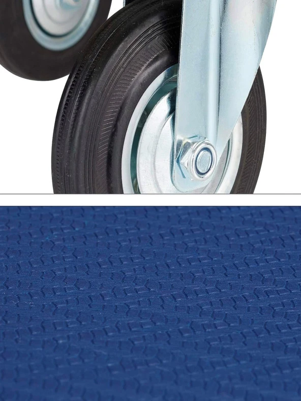 Germany Style 300 kg Koli Yük Paket Taşıma El Arabası 300 kg Kapasiteli Katlanır Tablalı - 3