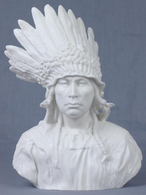 WISE PORSELEN KIZILDERILI SEF BUST