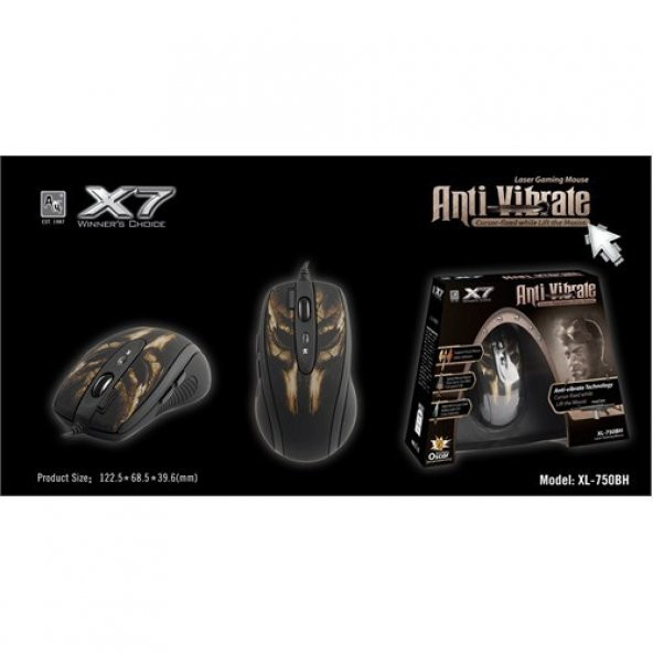 A4 Tech XL-750BH Bronz Lazer Oyuncu Mouse - Resim 4