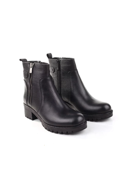 Castle Black 4663-1 Termo Taban Hakiki Deri Günlük Kadın Bot