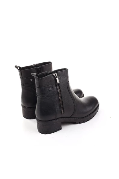 Castle Black 4663-1 Termo Taban Hakiki Deri Günlük Kadın Bot - 4