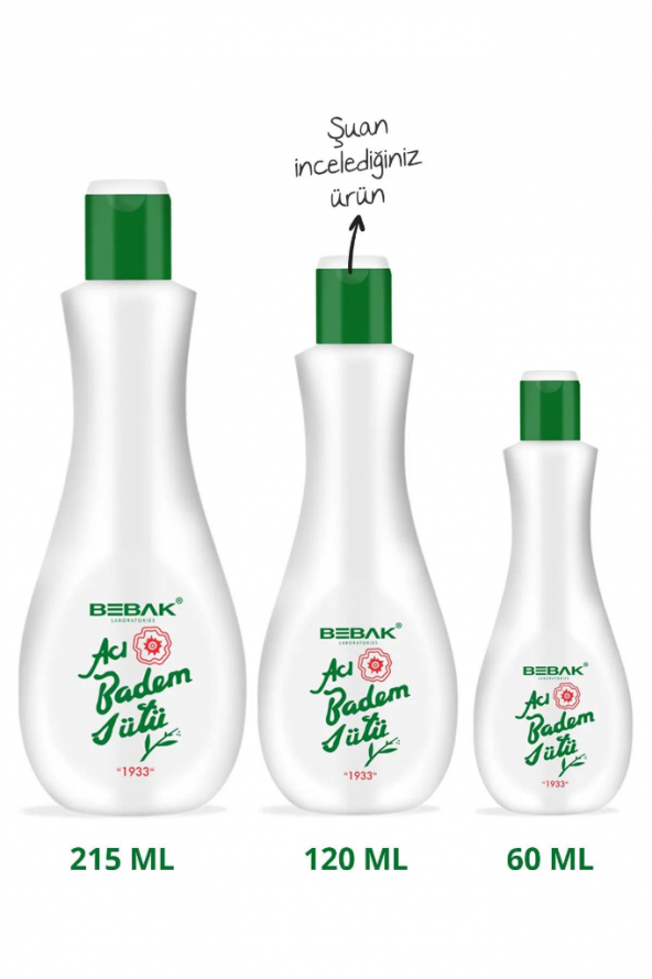 Bebak Acı Badem Sütü 120 ml 3 Adet - 4