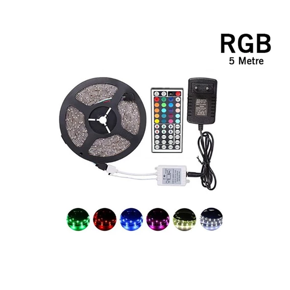 CATA CT 4558 RGB Şerit Led Kumandalı Trafolu Set 220v