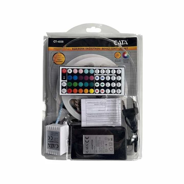 CATA CT 4558 RGB Şerit Led Kumandalı Trafolu Set 220v - 2