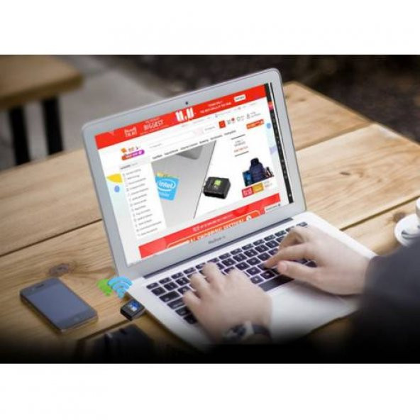 Coofbe 2.4 GHz +5 GHz Çift Bant 600 Mbps USB Wifi Dönüştürücü Kablosuz WİFİ Çoğaltıcı USB to Wifi Kit - 4