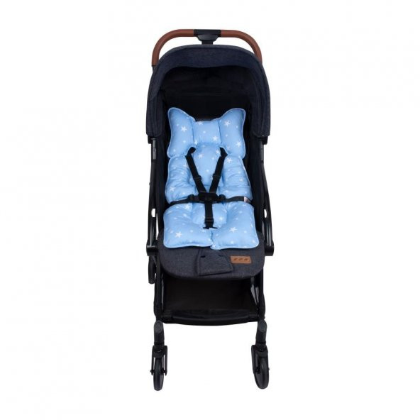 Sevi Bebe Puset ve Oto Koltuğu Minderi Mavi Yıldız Desen - 2