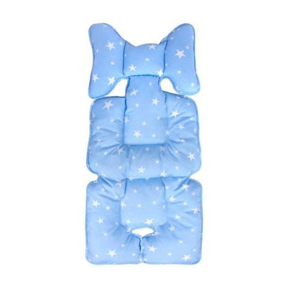 Sevi Bebe Puset ve Oto Koltuğu Minderi Mavi Yıldız Desen - 3