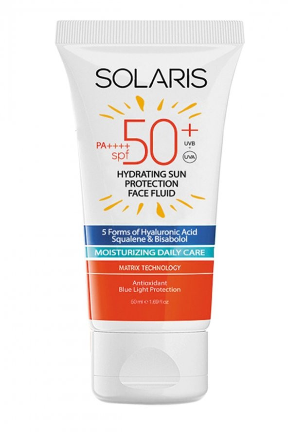 Tüm Cilt Tipleri Için Nemlendirici Akışkan Güneş Kremi Spf 50 (50 ML)