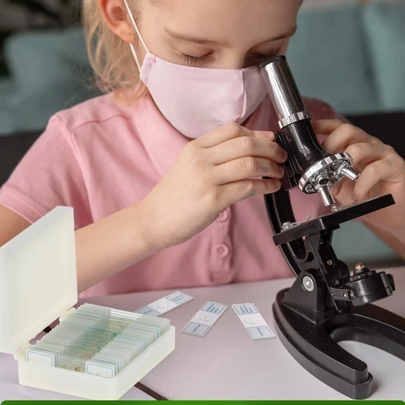 AmScope PS25P Hazır Mikroskop 25 Adet Slayt Seti - 3