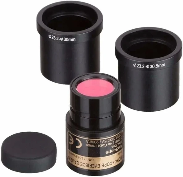 AmScope 40X-2500X LED Dijital Binoküler Bileşik Mikroskop 5MP Kamera - 2