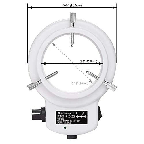 AmScope LED-144W-ZK Beyaz Ayarlanabilir 144 LED Halka Işık Aydınlatıcı - 3
