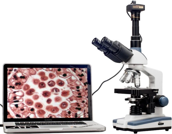 AmScope T120B-M Dijital Profesyonel Trinoküler Bileşik Mikroskop