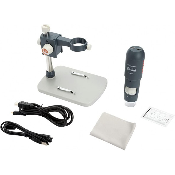 Celestron MicroDirect 1080p HD Elde Dijital Mikroskop, Gri (44316)