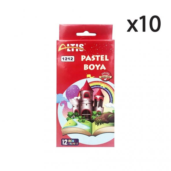 Altıs 12 Renk Pastel Boya 1212 10 Adet - 1