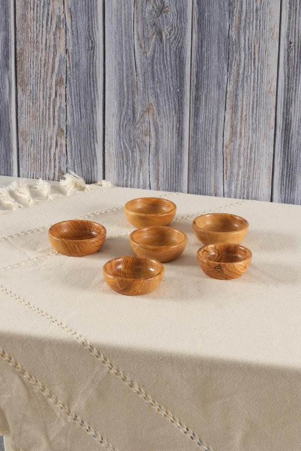 Zeytin Ağacı Çerezlik El yapımı Çerez Kasesi Seti 6 Parça - 3