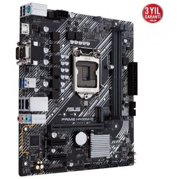 Asus PRIME H410M-D Intel LGA1200 DDR4 Micro ATX Anakart Teşhir - 5