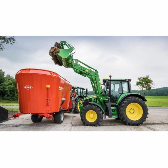 John Deere 6100 M Traktör Kabin Paspası-Gümüş Gri - 3