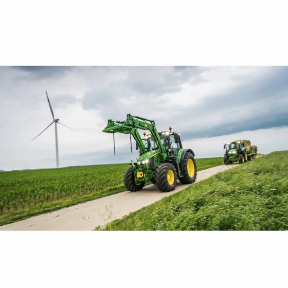 John Deere 6100 M Traktör Kabin Paspası-Gümüş Gri - 4