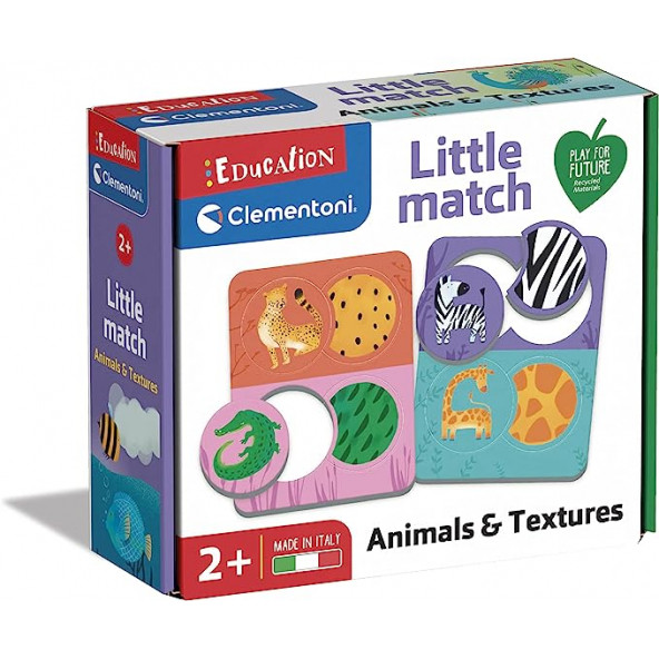 Clementoni Little Match - Hayvanlar ve Dokular