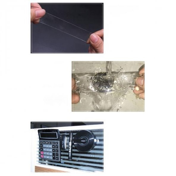 Polham Ultra Güçlü Çift Taraflı Nano Bant 5 Metre, Tablo, Askılık, Raf,İçin Süper Güçlü Bant - 5