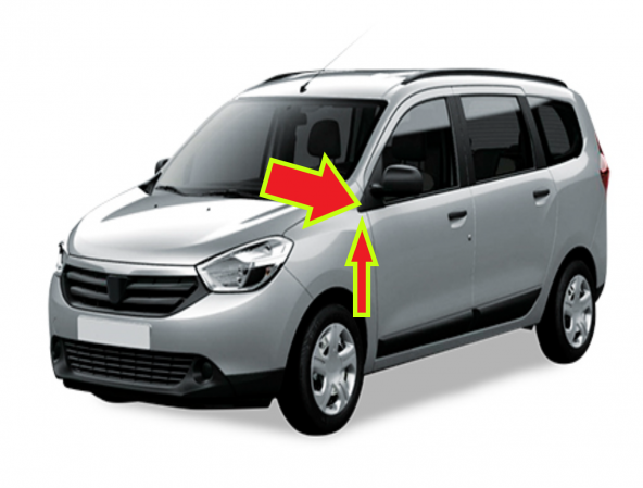 DACİA LODGY AYNA BAKALİTİ SOL ORJİNAL   638756739R - 2