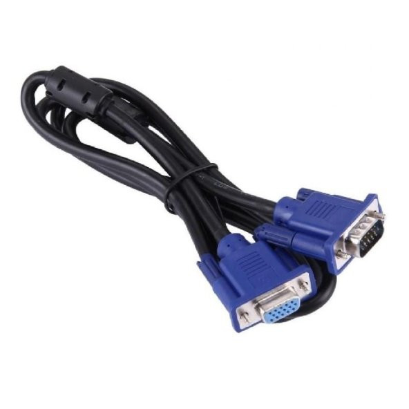 1.5M Vga To Vga Monitör Ekran Uzatma Ekleme Kablosu 15 Pin Dişi Erkek - 2