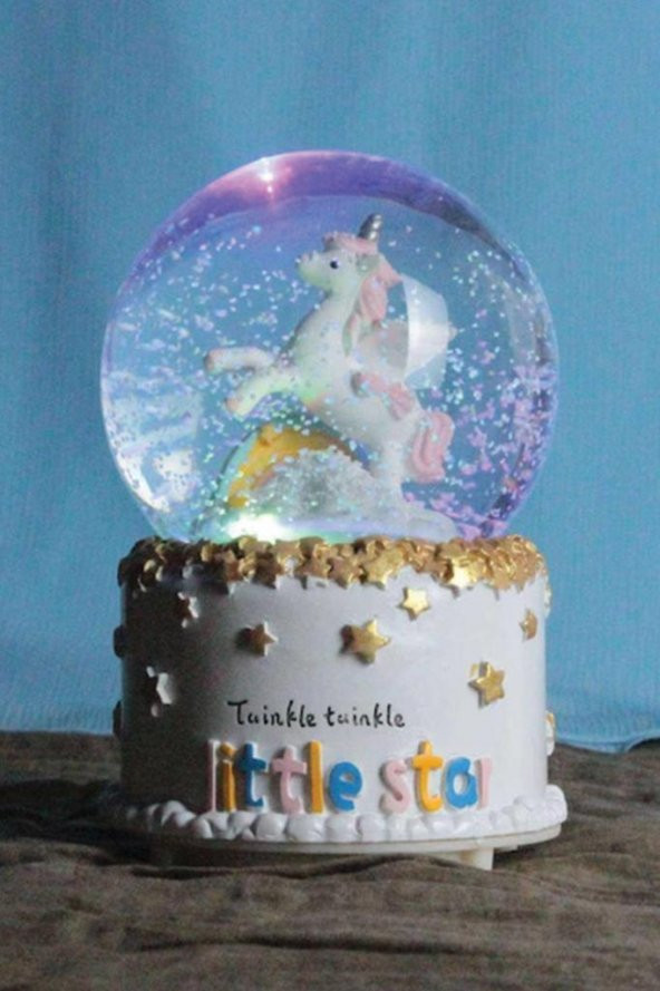 Nostaljik Kar Küresi Orta Boy Renk Değiştiren Led Lambalı Kar Küresi-5 - 2