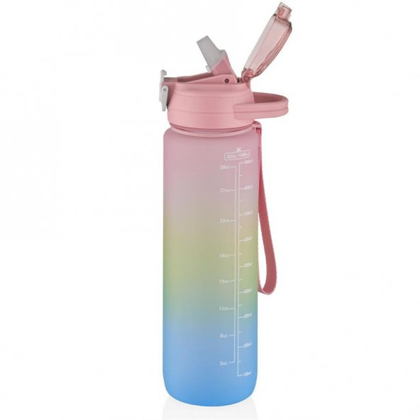 Vagonlife VGN2219 1000ml Renkli Pipetli Matara ürün görseli