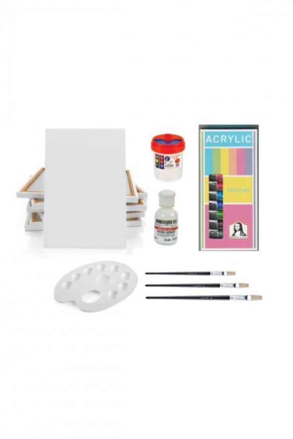 Akrilik Boya Seti 25x35 Tuval ürün görseli 1