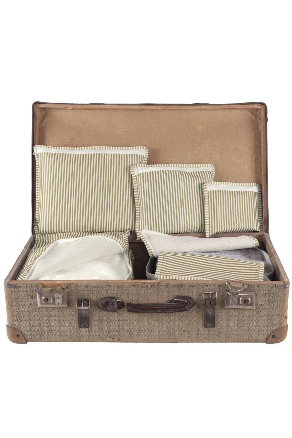 Travel | Valiz Düzenleyici Set 6 Parça | Bavul İçi Organizer Bej - 3