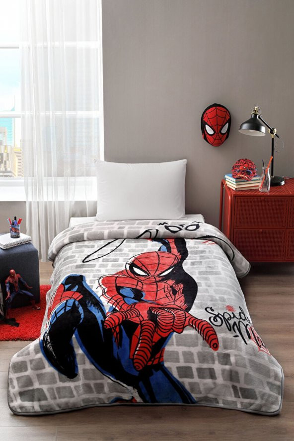 Özdilek Spiderman Super Hero Disney Lisanslı Tek Kişilik Çocuk Battaniyesi 160x220