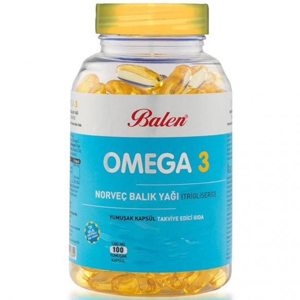 Balen Omega 3 Norveç Balık Yağı 1380 Mg 100 Adet