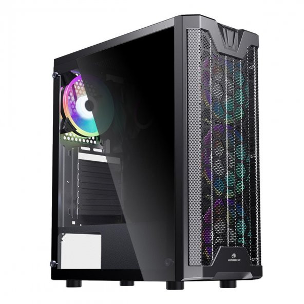 gb-f3101b  usb 3.0, atx mesh, rgb fan, siyah kasa