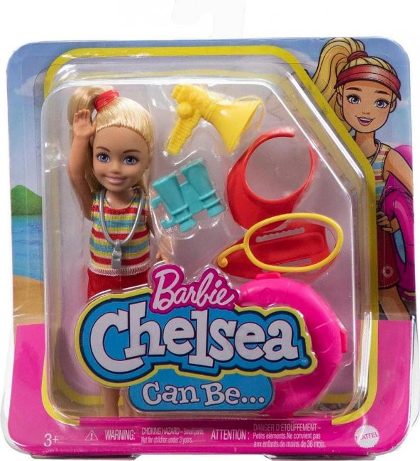 Barbie Chelsea Meslekleri Öğreniyor Bebek Serisi Cankurtaran GTN86-HKD94 - 5