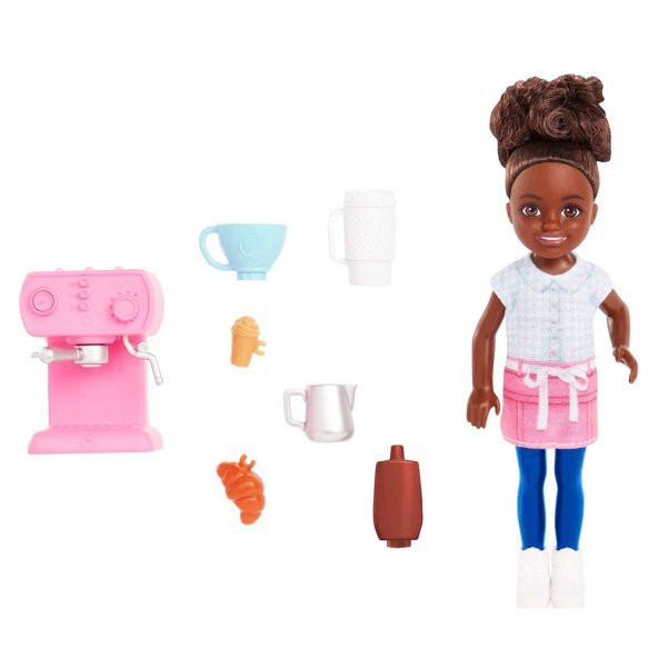 Barbie Chelsea Meslekleri Öğreniyor Bebek Serisi Barista GTN86-HKD95 - 2